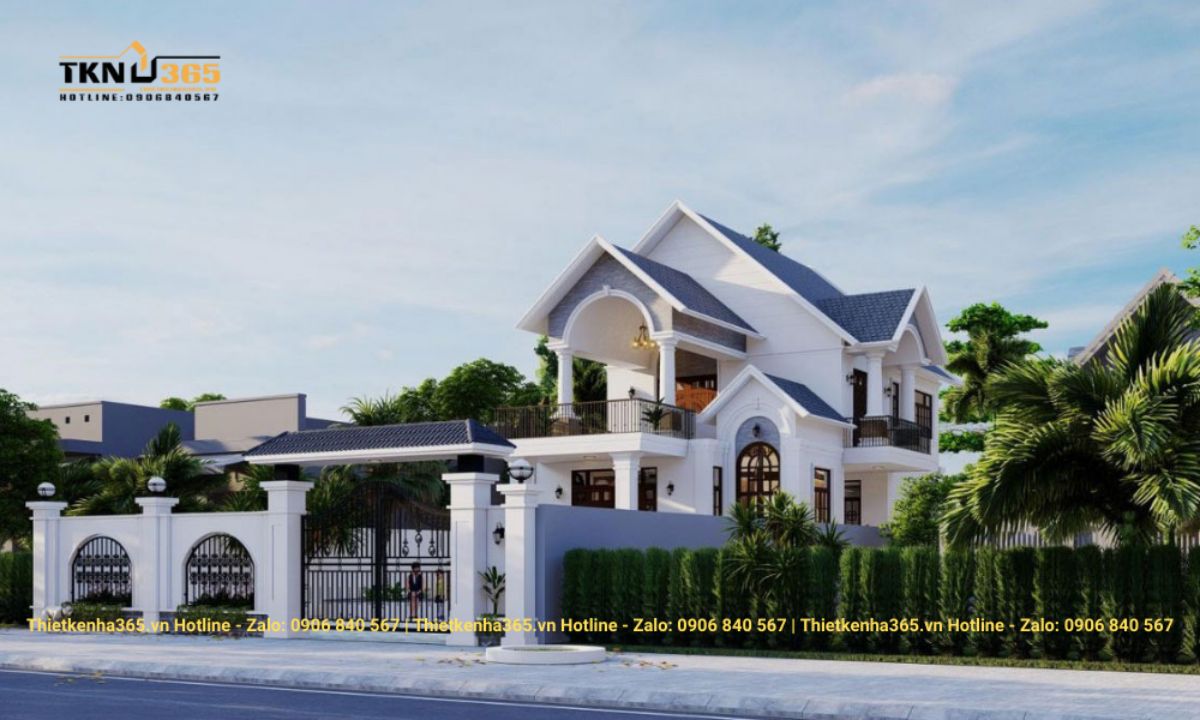 Nhà đẹp 2 tầng mái thái