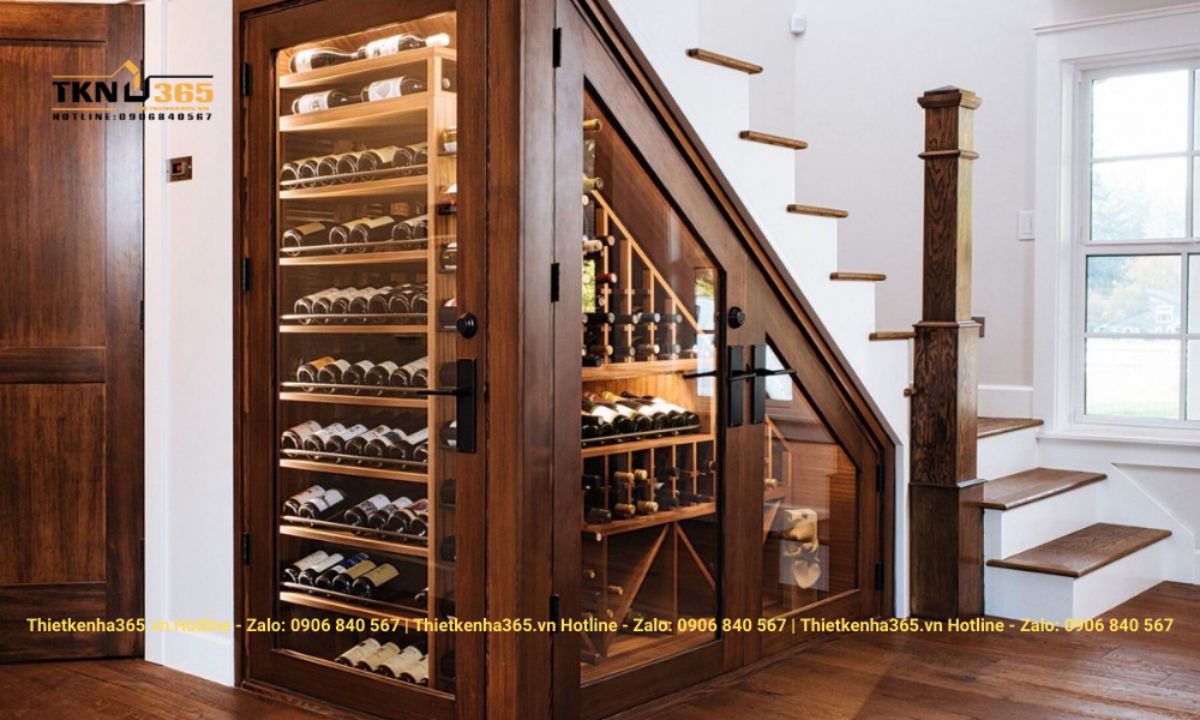 thiet ke noi that gam cau thang 10