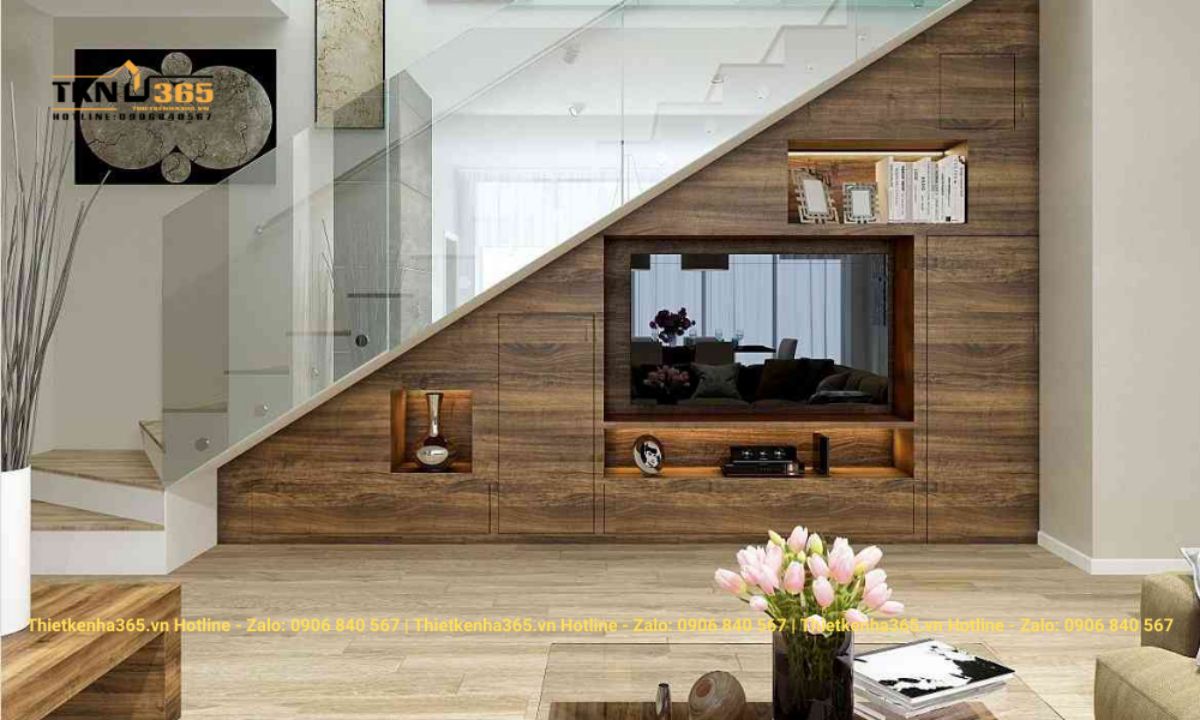 thiet ke noi that gam cau thang 17