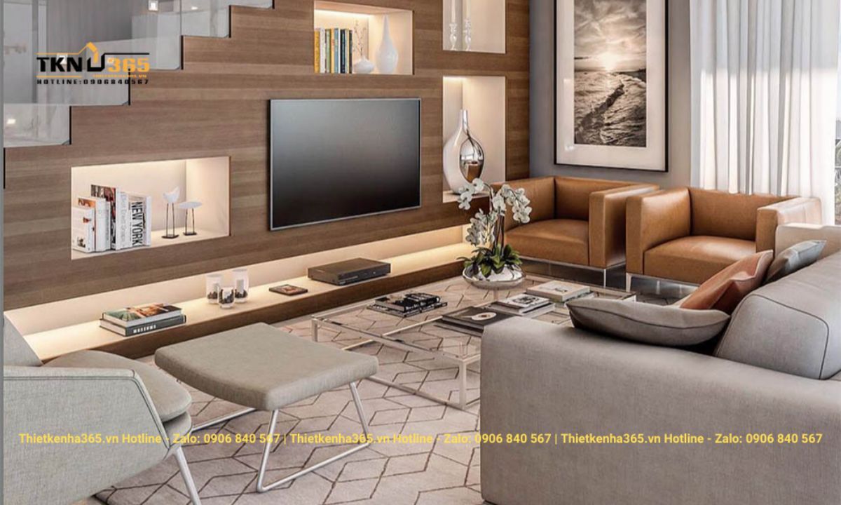 thiet ke noi that gam cau thang 45