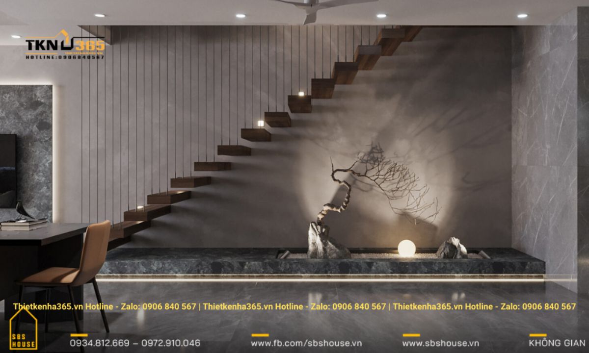 thiet ke noi that gam cau thang 49