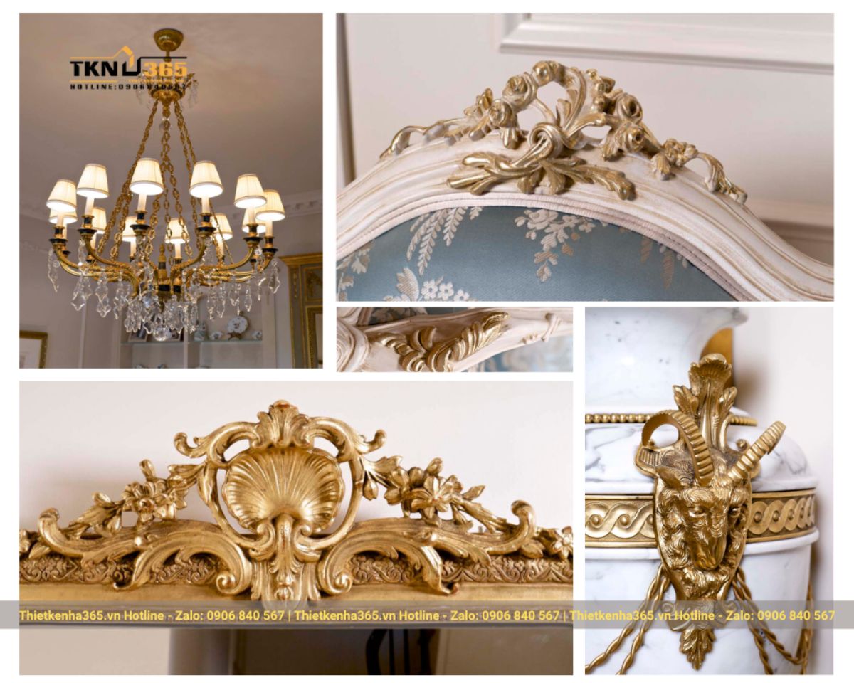 Sử dụng nhiều họa tiết cầu kì