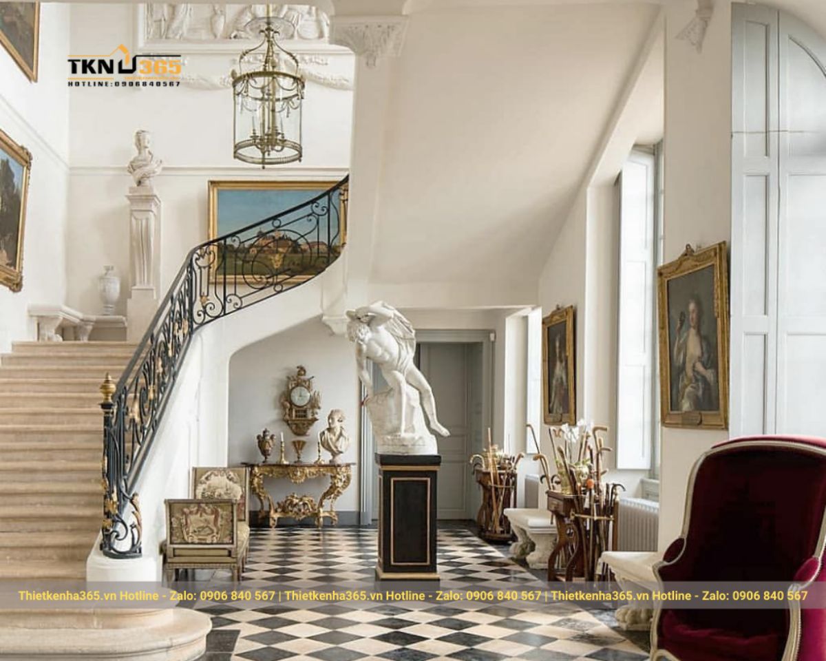 Thiết kế nội thất kiểu Pháp