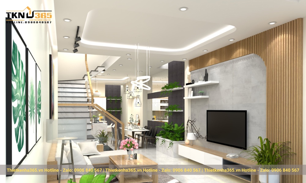 thiết kế nội thất nhà 3 tầng đẹp