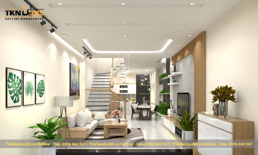 thiết kế nội thất nhà 3 tầng đẹp