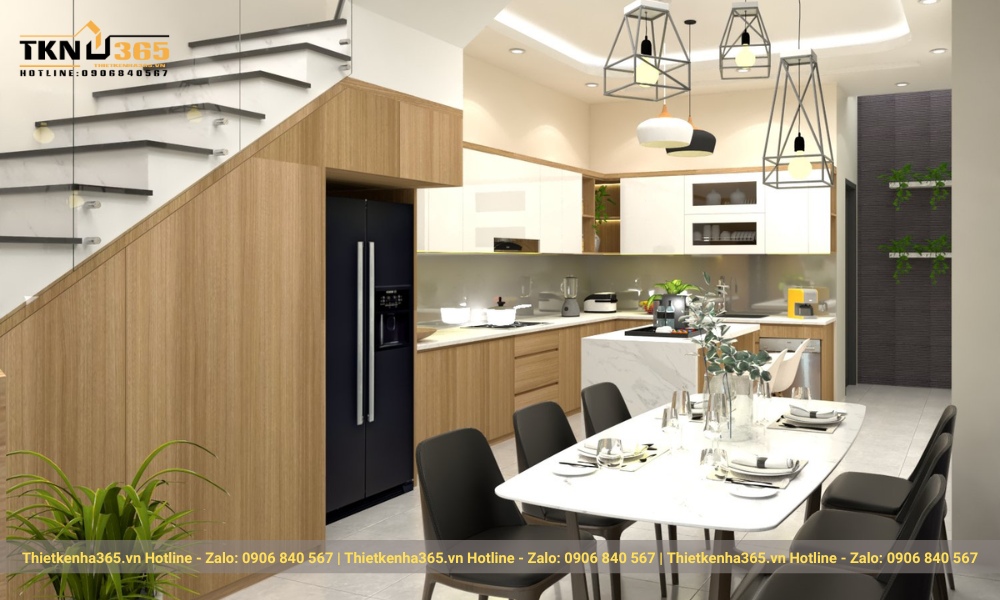 thiết kế nội thất nhà 3 tầng đẹp