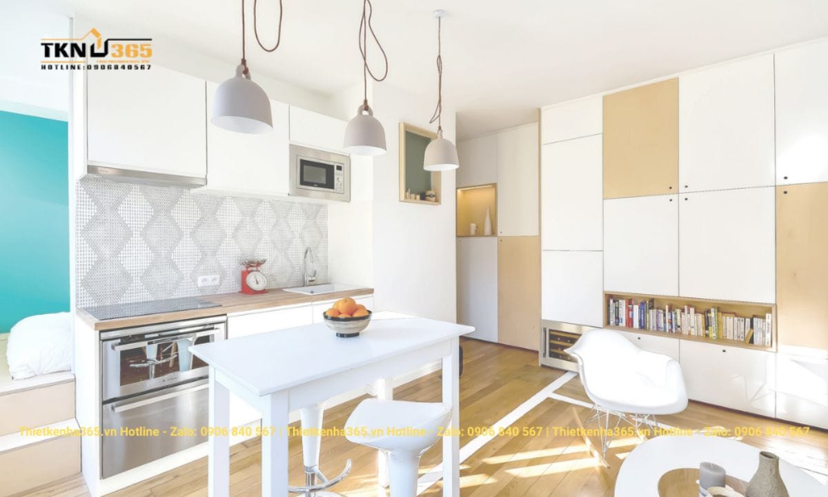 Thiết kế nội thất nhà phố diện tích nhỏ 30m2 – 33m2