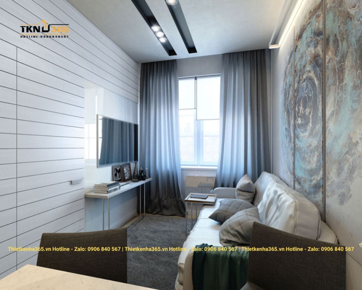 Thiết kế nội thất nhà hẹp 40m2