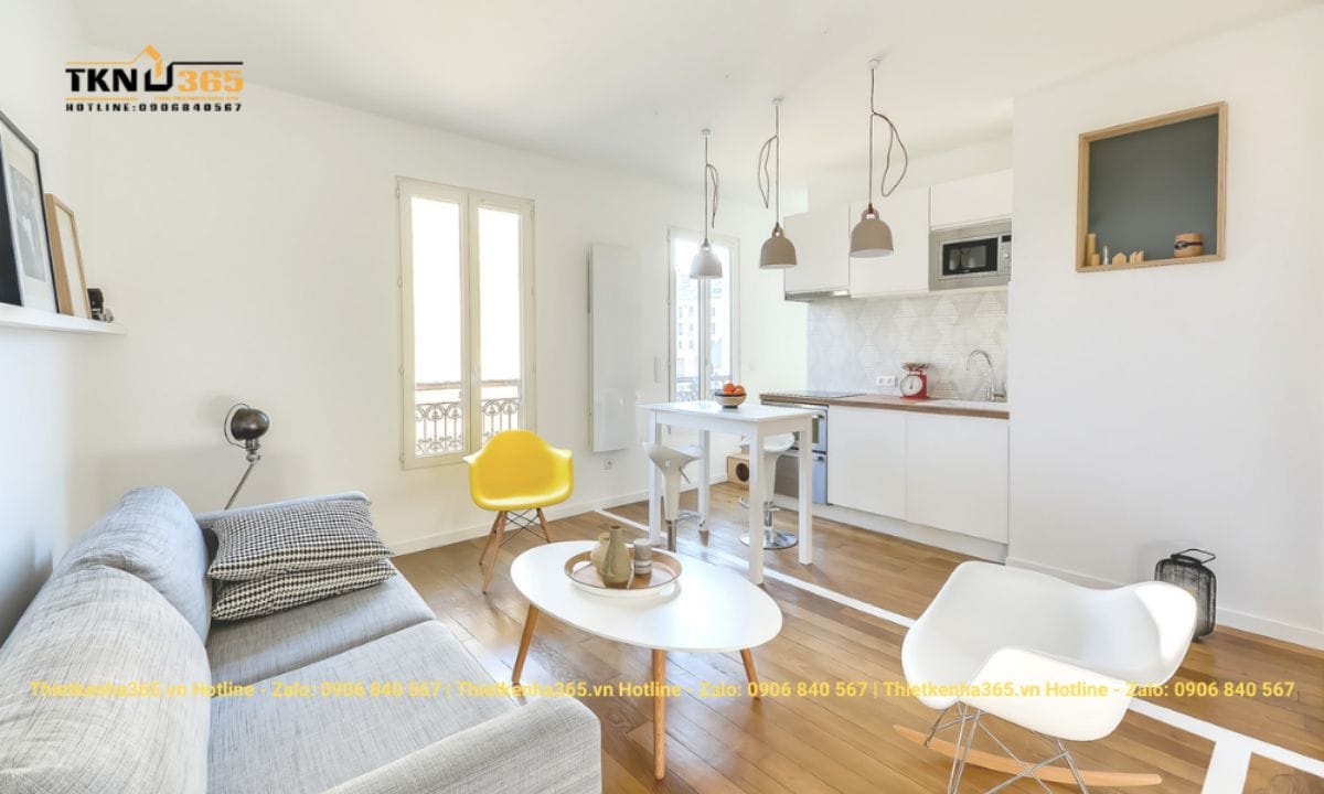 Thiết kế nội thất nhà phố diện tích nhỏ 30m2 – 33m2