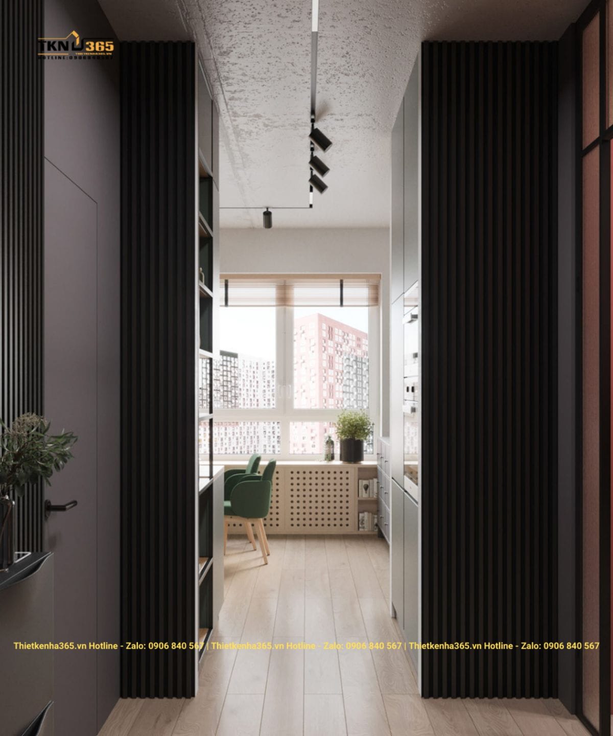 Mẫu thiết kế nội thất nhà diện tích nhỏ 45m2