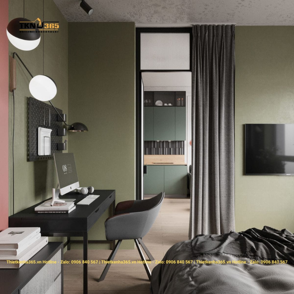 Mẫu thiết kế nội thất nhà diện tích nhỏ 45m2