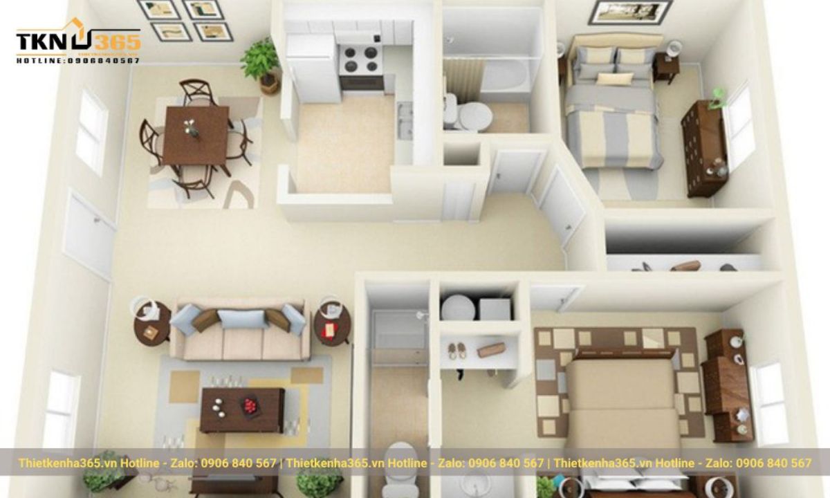 thiết kế nội thất nhà nhỏ