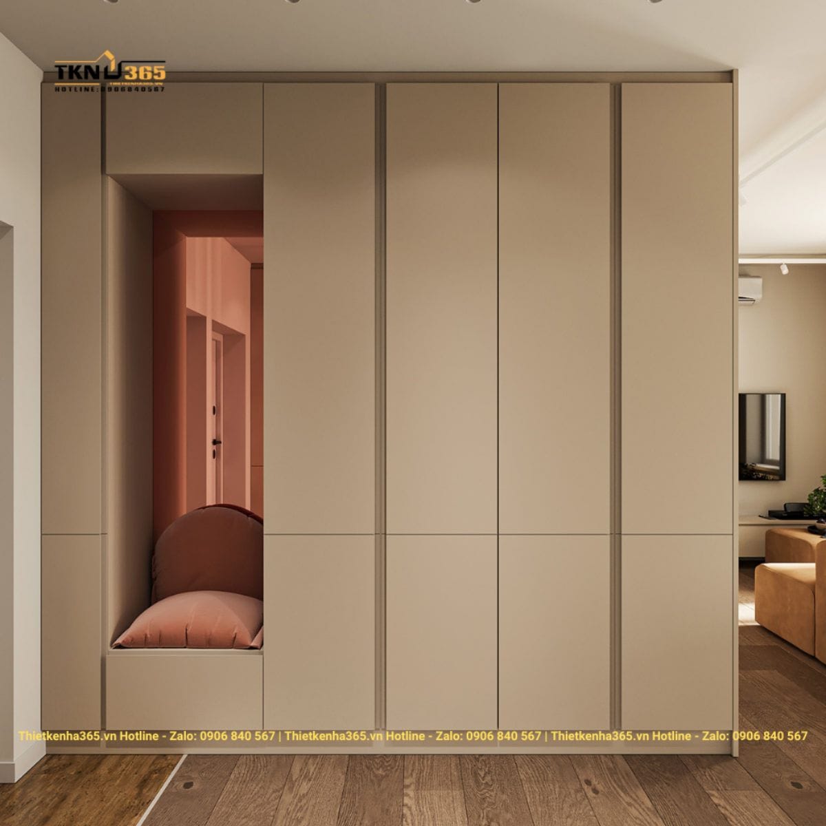 Mẫu thiết kế nội thất nhà diện tích nhỏ 45m2