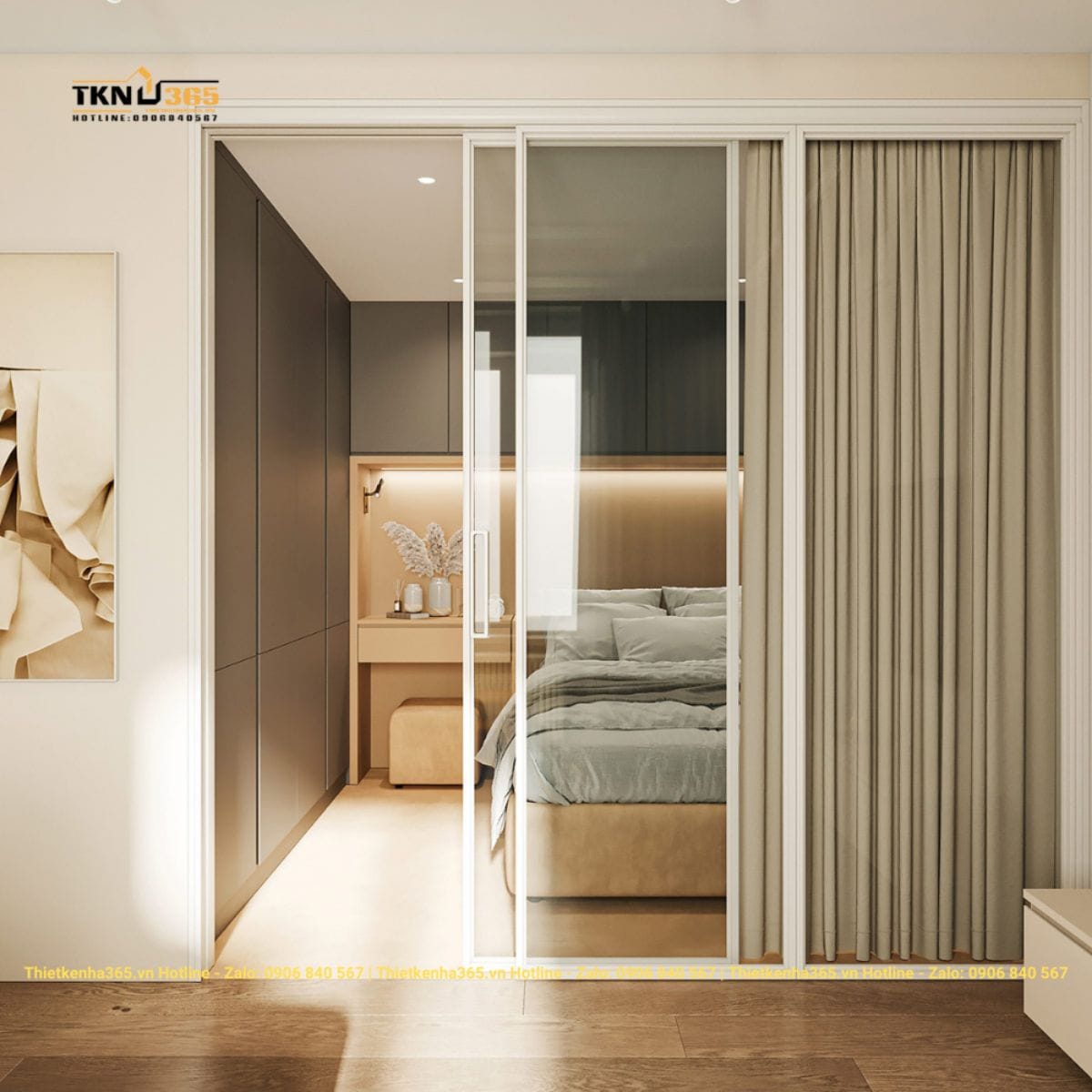 Mẫu thiết kế nội thất nhà diện tích nhỏ 45m2