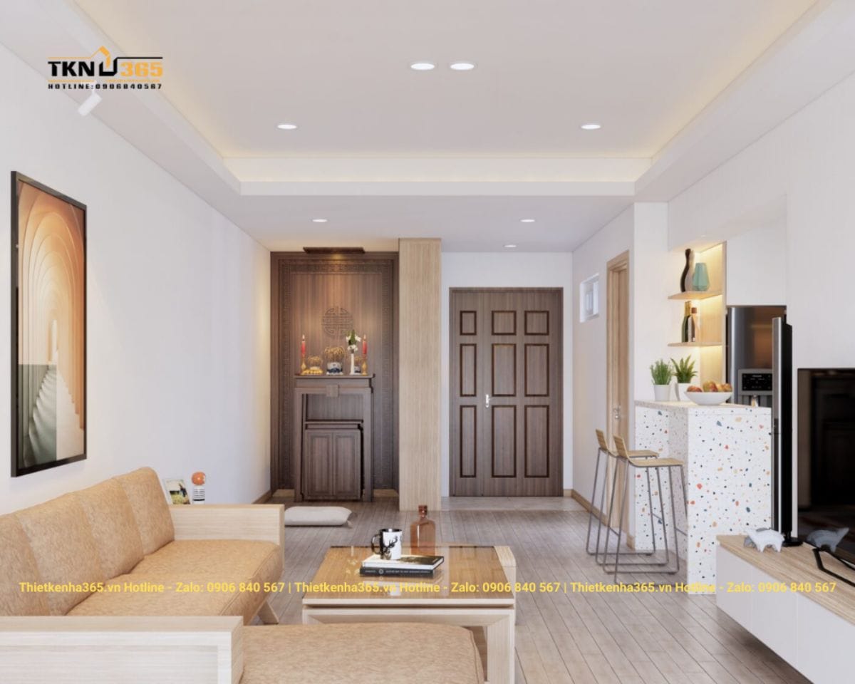 Mẫu nội thất nhà nhỏ diện tích 66m2