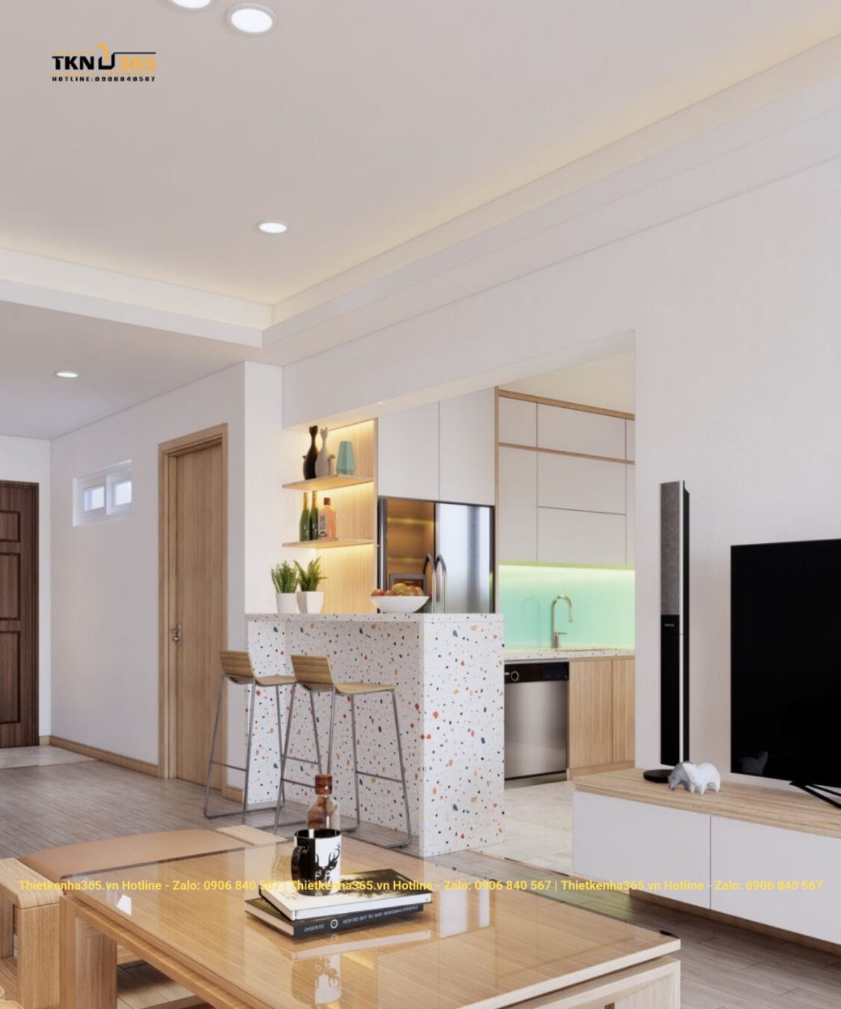 Mẫu nội thất nhà nhỏ diện tích 66m2