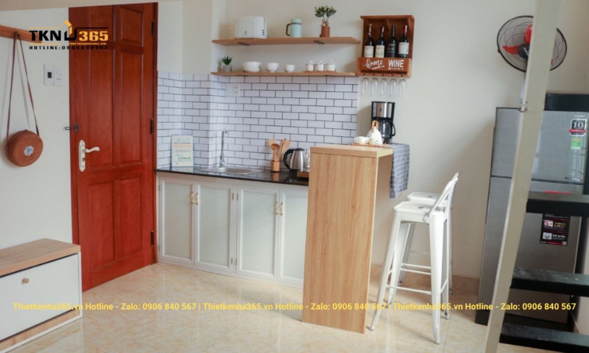 Thiết kế nội thất nhà phố siêu nhỏ 15m2