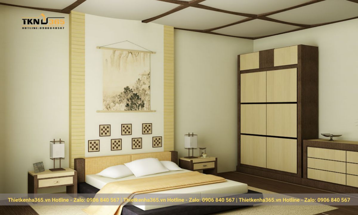 Thiết kế phòng ngủ phong cách Nhật Bản
