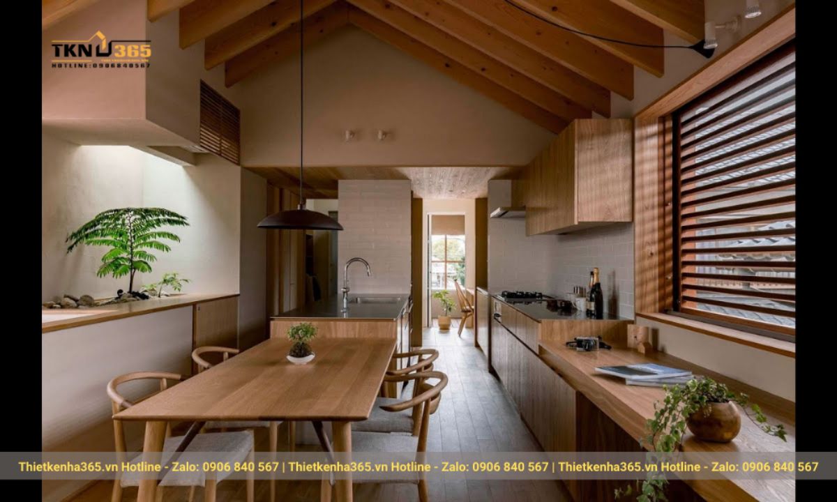 Thiết kế phòng bếp phong cách Nhật Bản