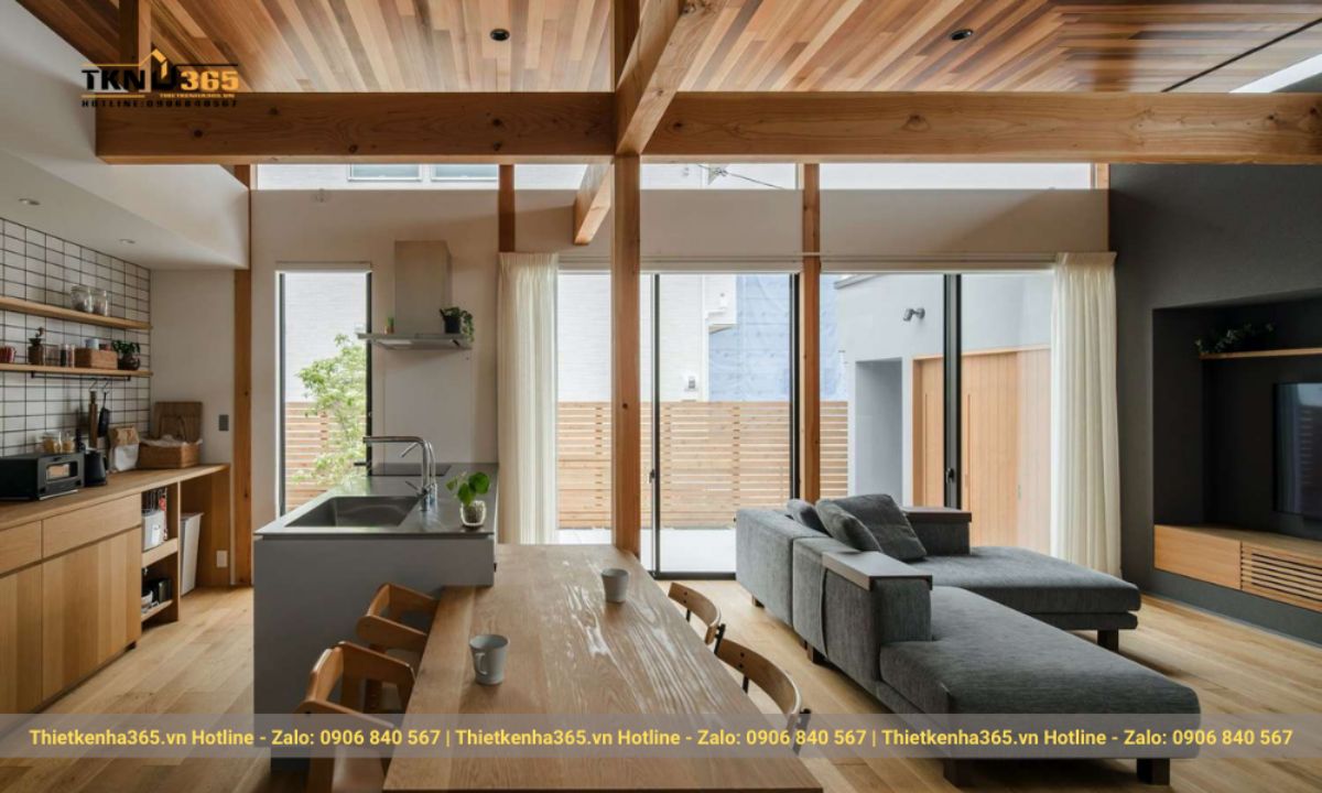 Thiết kế phòng bếp phong cách Nhật Bản