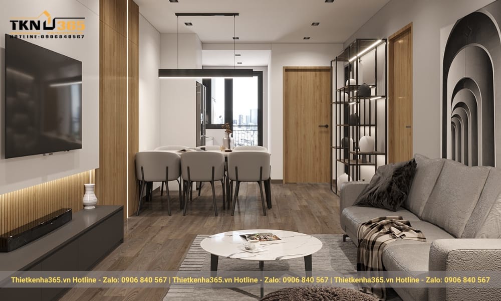 Tính tối giản thể hiện nhất quán từ hình thức kiến trúc cho tới nội thất tổng thể.