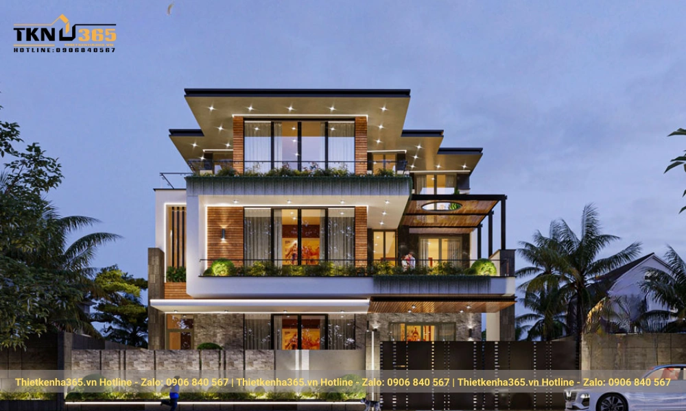 Các mẫu biệt thự hiện đại 3 tầng cao cấp nhất năm 2023