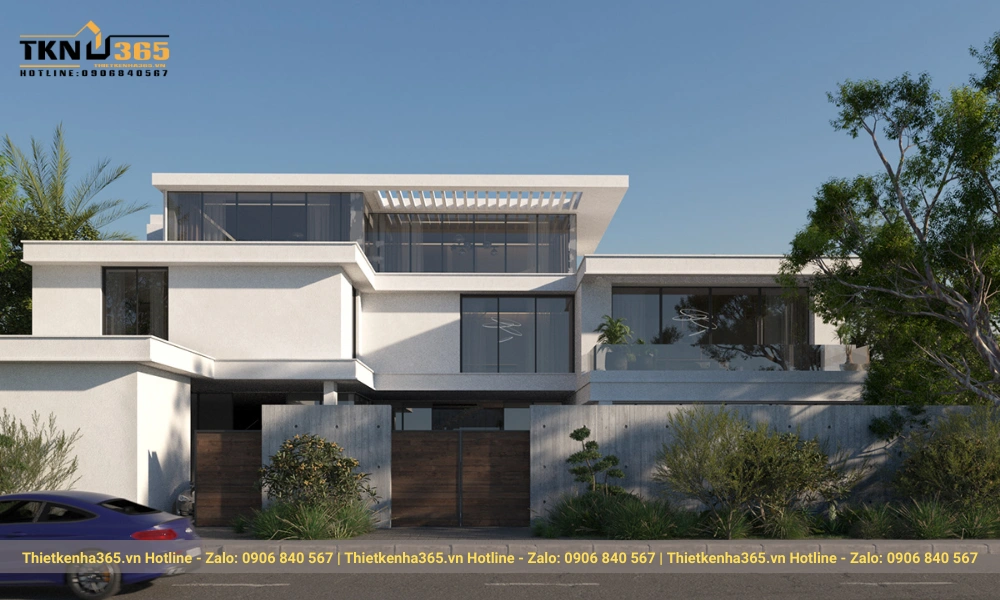 Mẫu biệt thự 3 tầng hiện đại, tinh tế