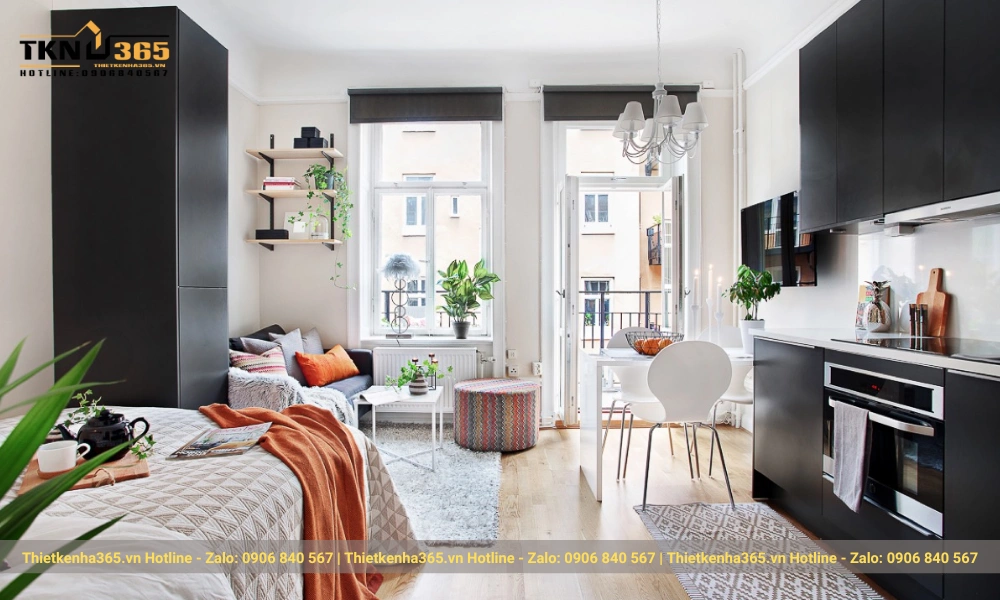 thiết kế nhà diện tích nhỏ 40m2 hiện đại