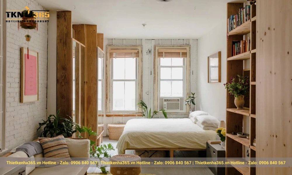 mẫu thiết kế nhà nhỏ 45m2 tiện nghi