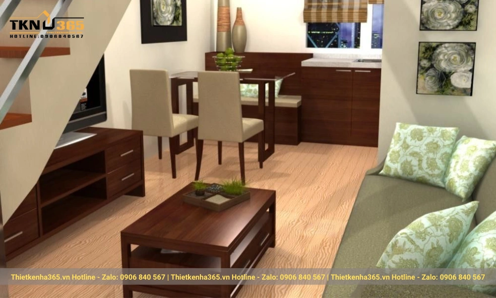 mẫu nhà diện tích nhỏ đủ tiện nghi