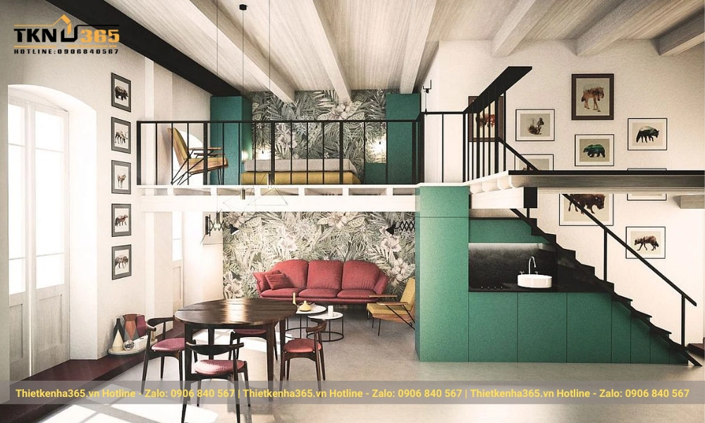 thiết kế nhà nhỏ đẹp đơn giản, công năng đầy đủ