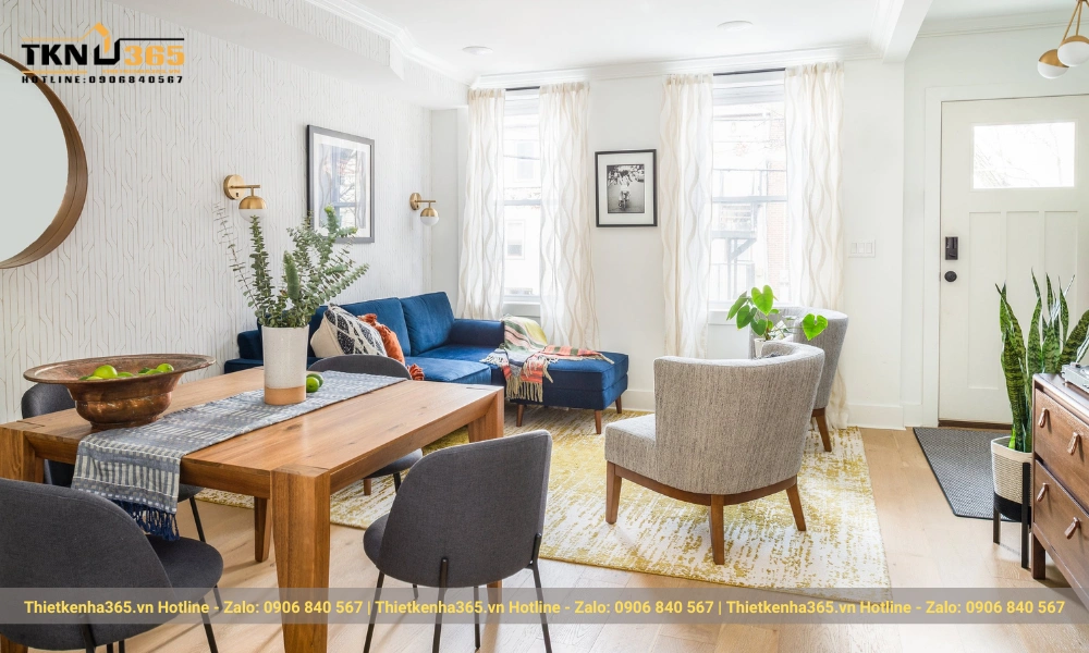 mẫu thiết kế nhà nhỏ 45m2 tiện nghi