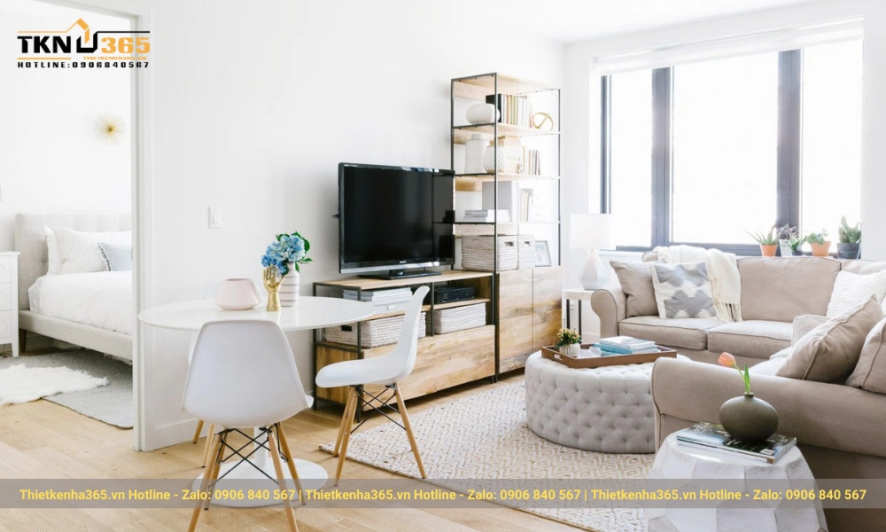 thiết kế nhà nhỏ đẹp đơn giản, công năng đầy đủ