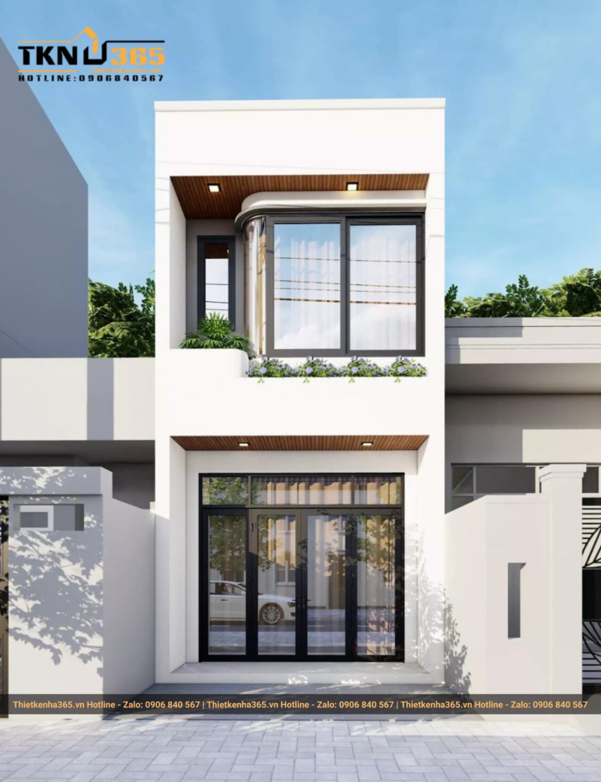 Mẫu nhà 4x10m 2 tầng