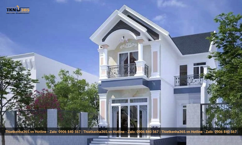 Một số mẫu nhà 2 tầng lợp mái tôn đẹp