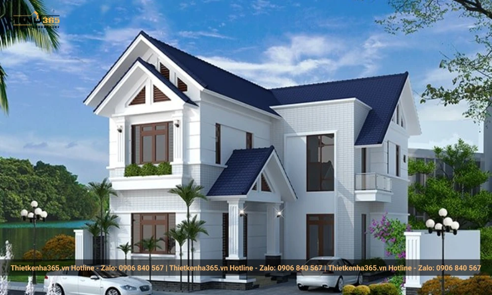 Ưu điểm của nhà 2 tầng mái tôn 