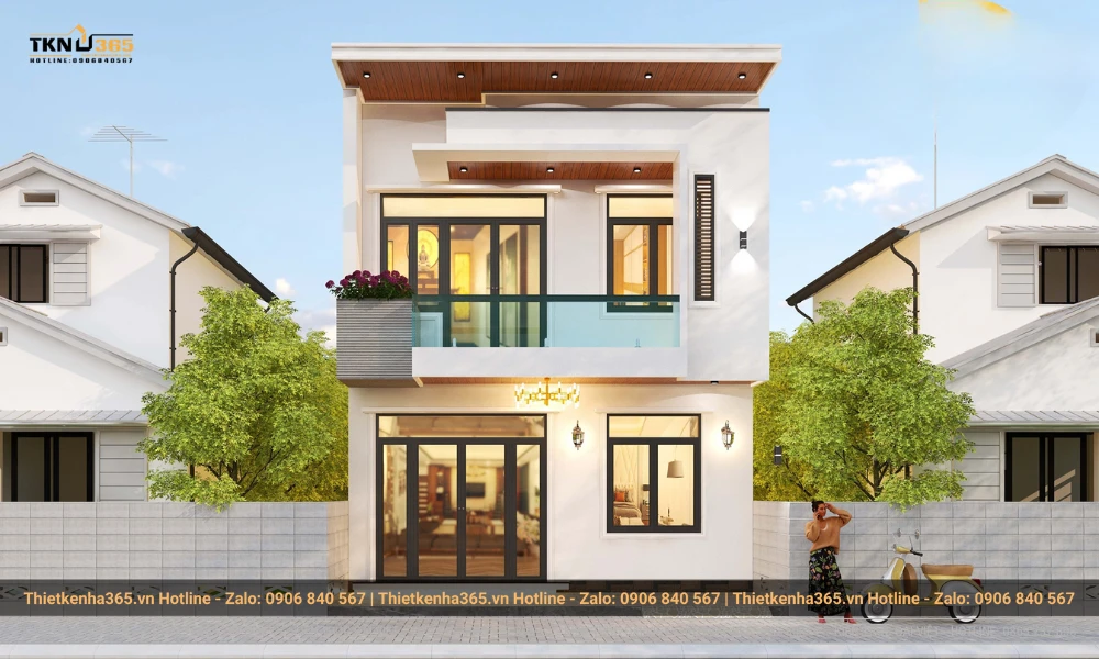 Ưu điểm của nhà 2 tầng mái tôn 