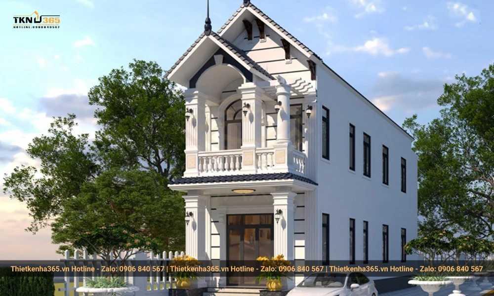 Ưu điểm của nhà 2 tầng mái tôn 