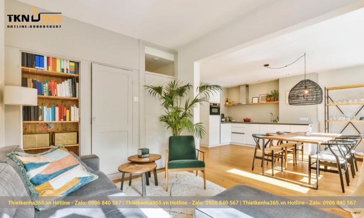 Thiết kế nội thất cho nhà 6x7m