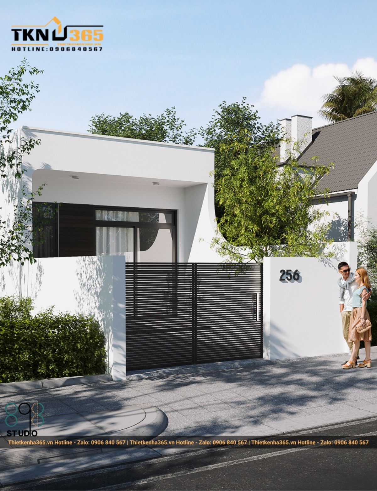 mẫu thiết kế nhà 6x7m cấp 4 mái thái