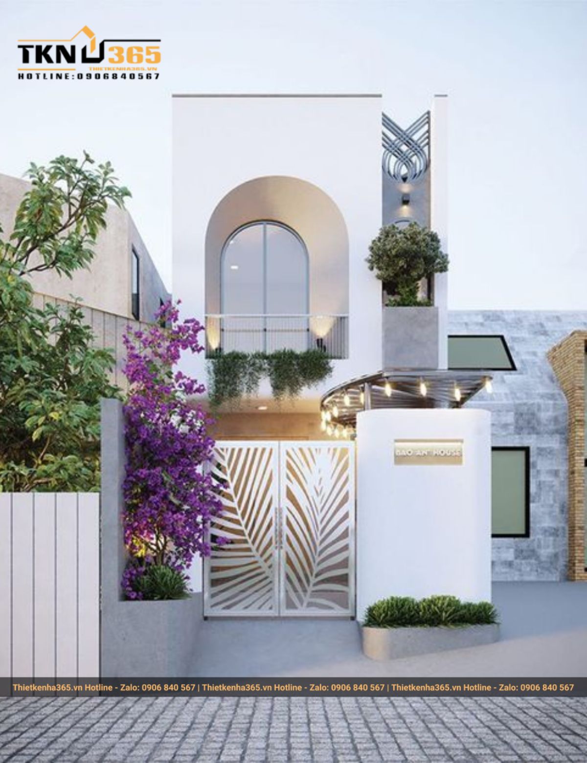 Mẫu thiết kế nhà 6mx7m 2 tầng