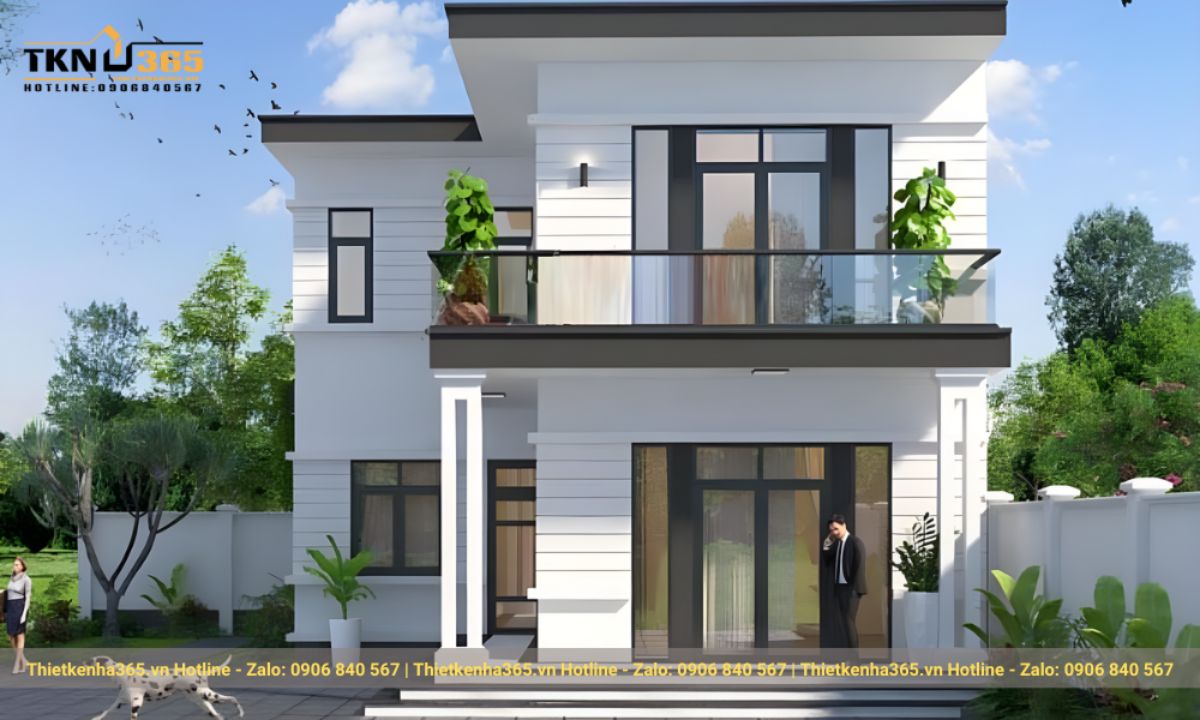 nhà chữ l 1 tầng