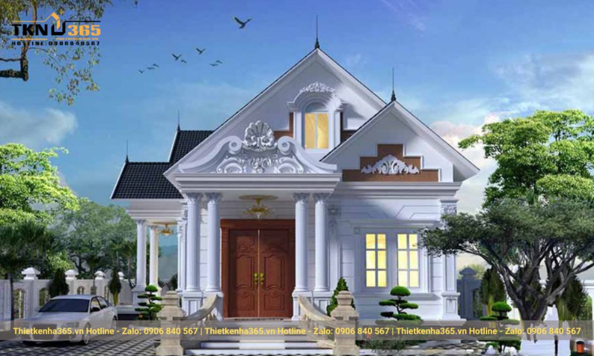 nhà chữ l 1 tầng