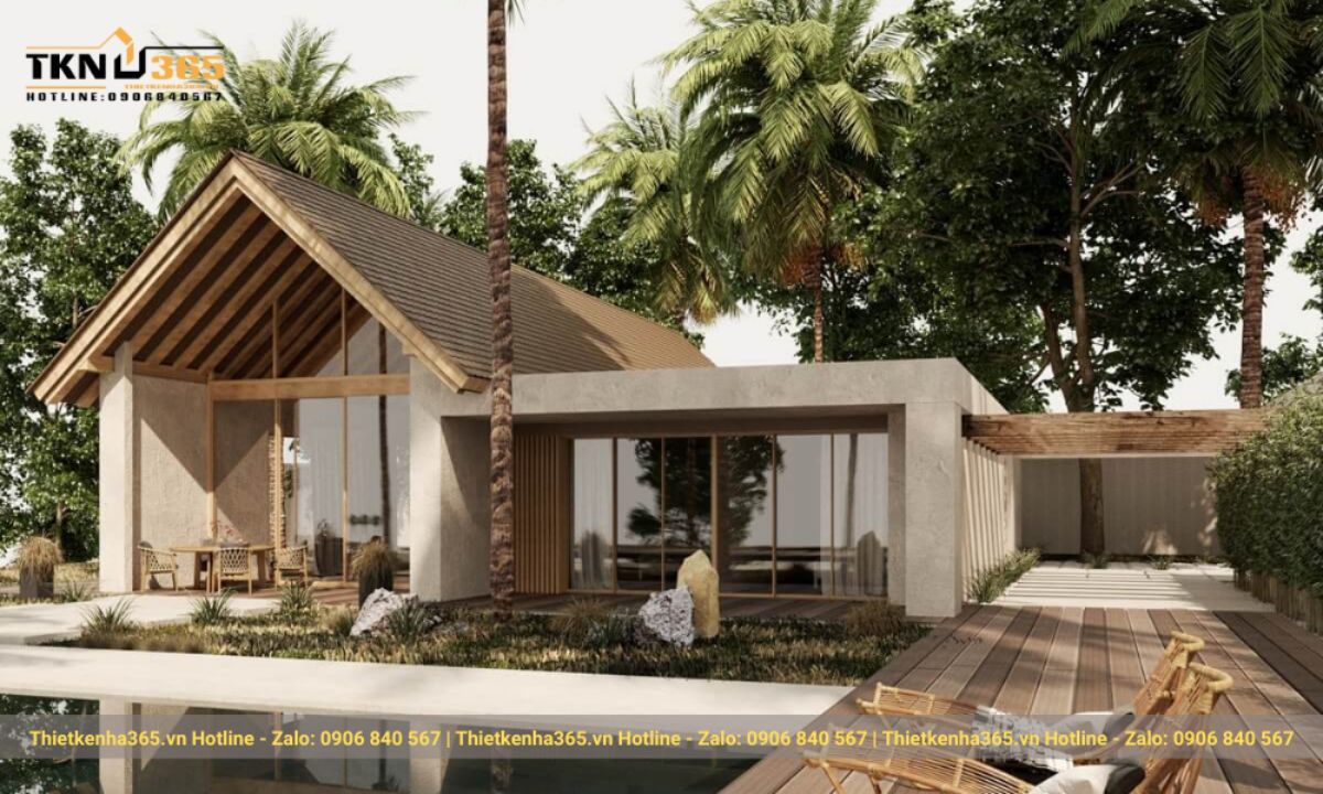 nhà chữ l 1 tầng