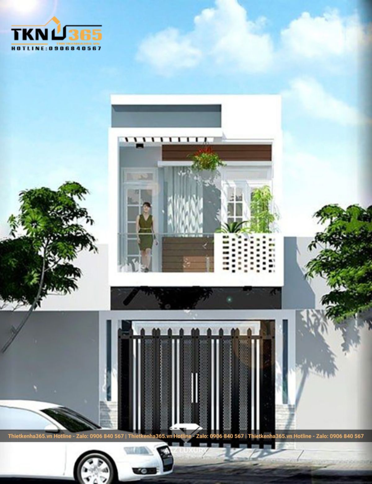 nhà mặt tiền 6m 2 tầng