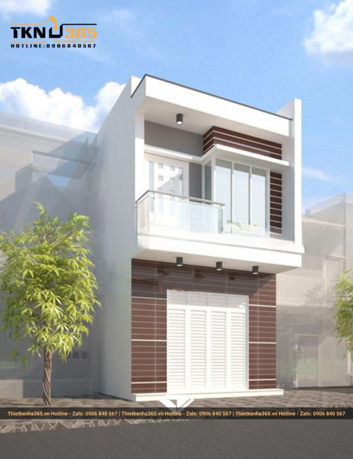 nhà mặt tiền 6m 2 tầng