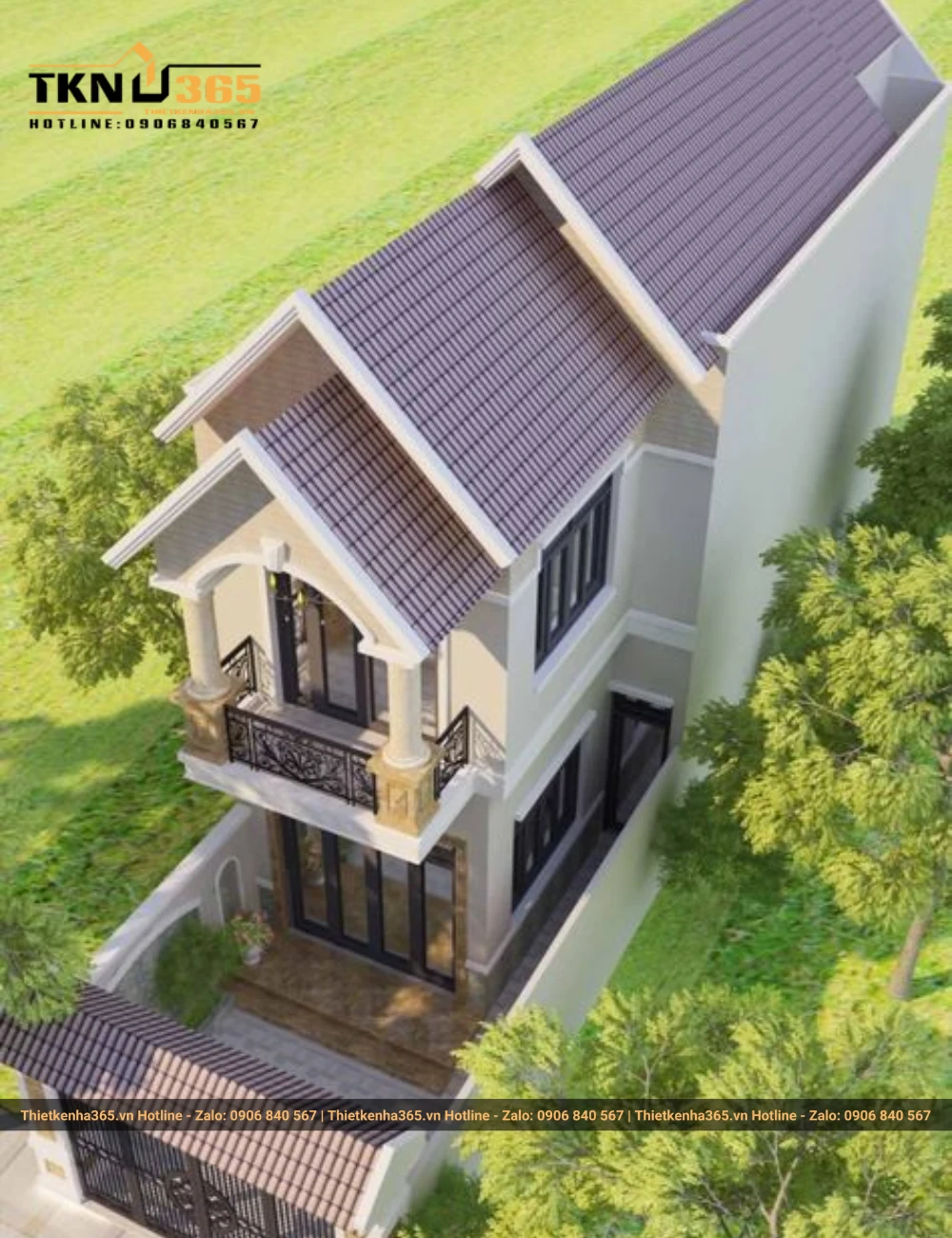 60+ mẫu nhà ống 2 tầng mái thái mặt tiền 5m đẹp ấn tượng