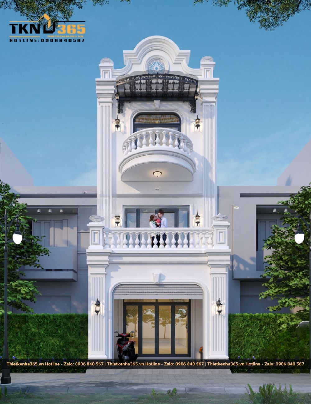 Mẫu nhà phố Cổ Điển đẹp