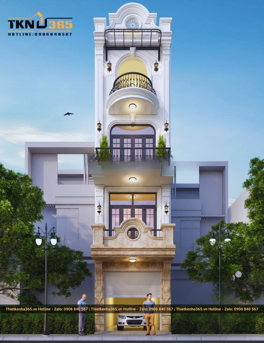 Các mẫu thiết kế nhà phố cổ điển 