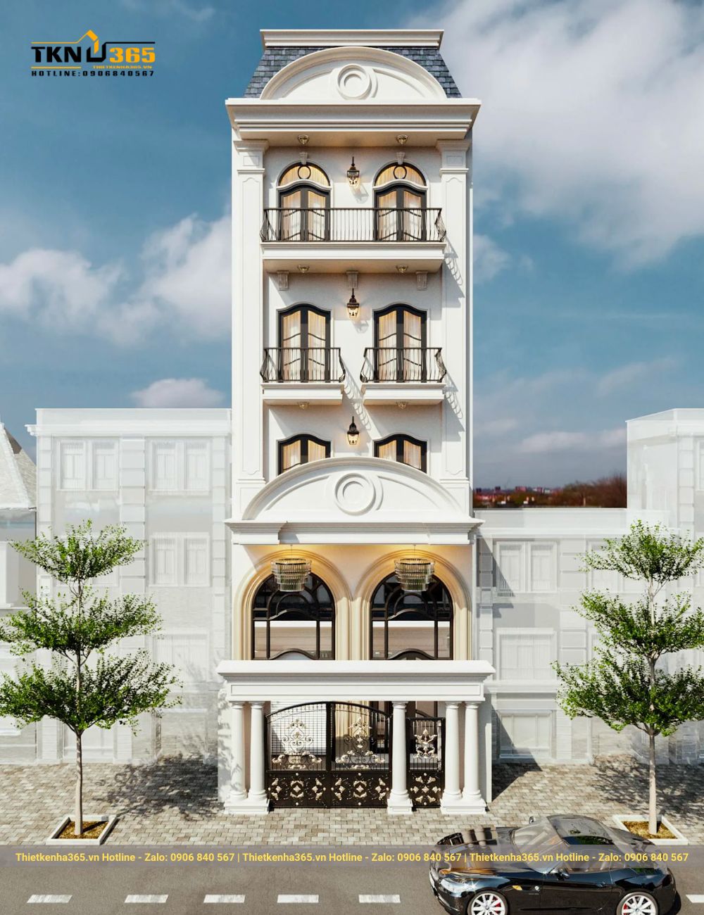 nhà phòng cách tân cổ điển sang trọng